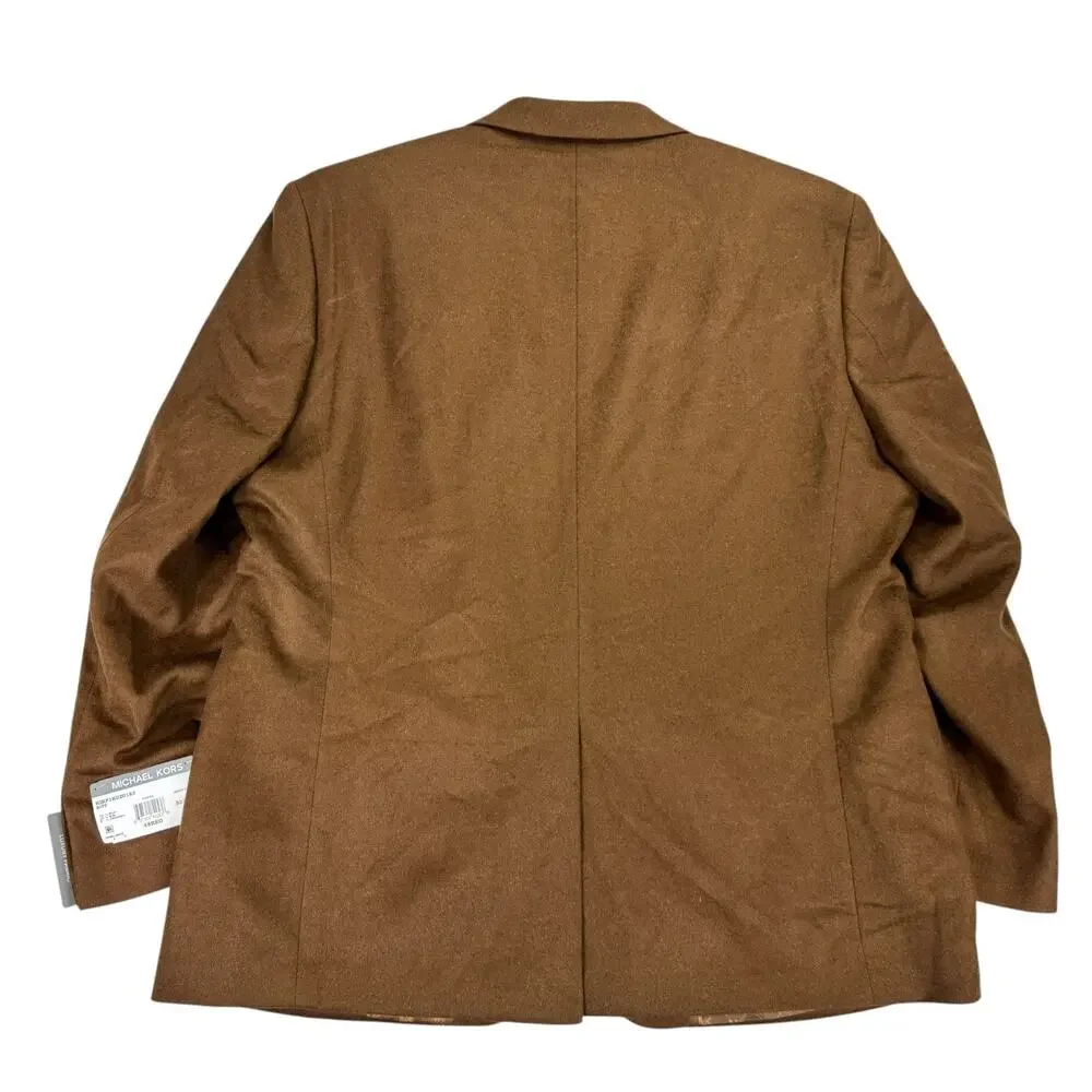 Michael Kors Mens Kipp Wool Cashmere Luxury Classic Fit Sport Coat Vicuna 48R